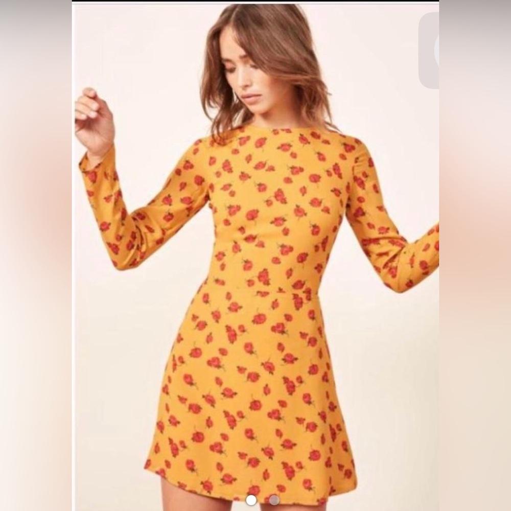 Reformation Long Sleeve Mayra Dress Size 0
